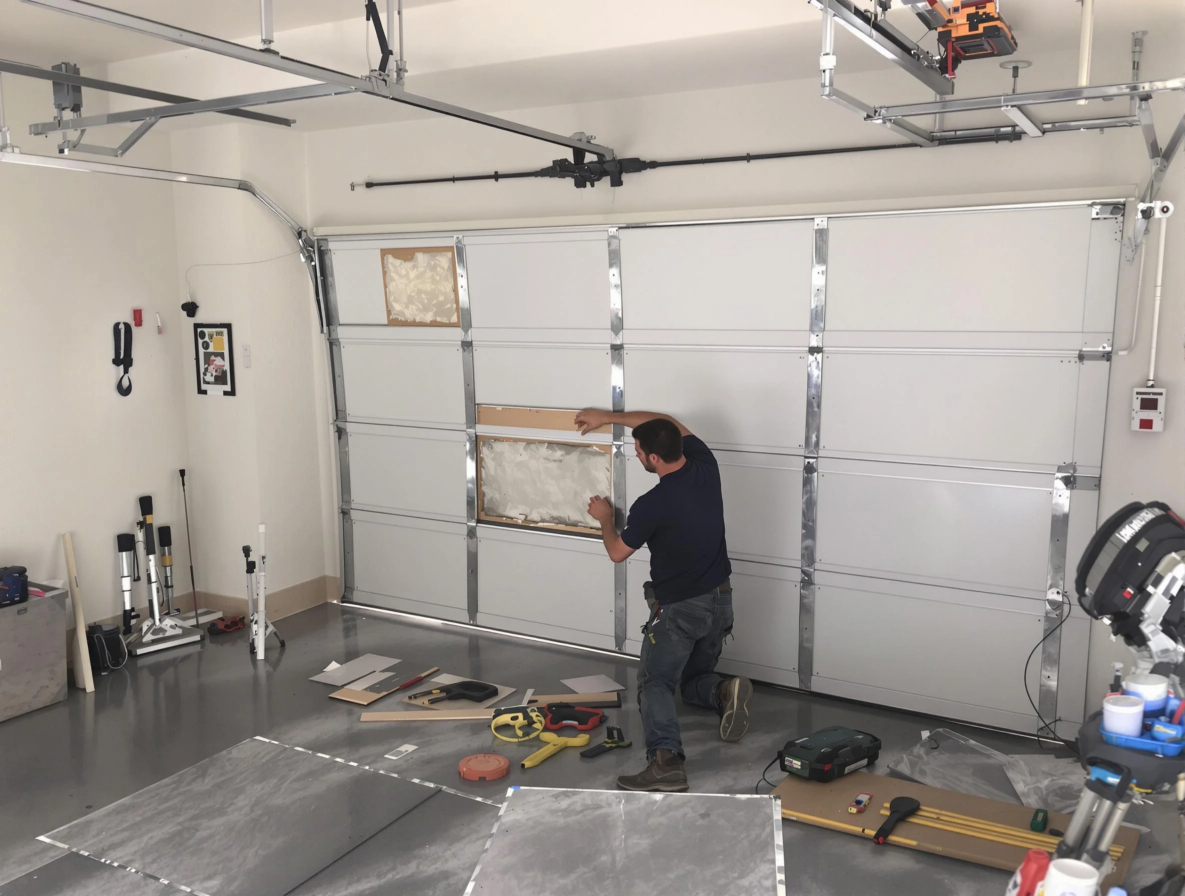 Garage Door Panel Repair in Maple Grove