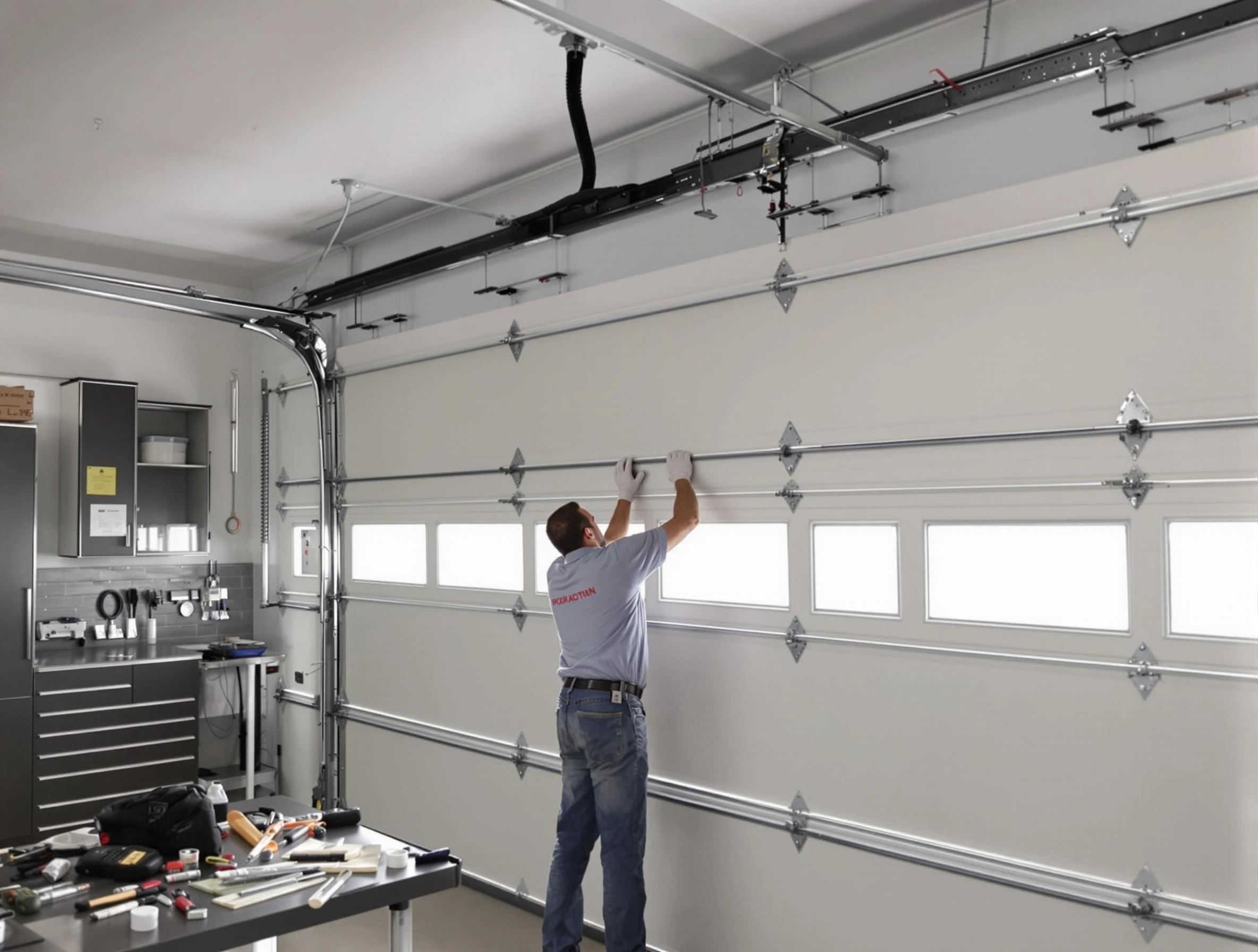 Garage Door Track Repair in Maple Grove