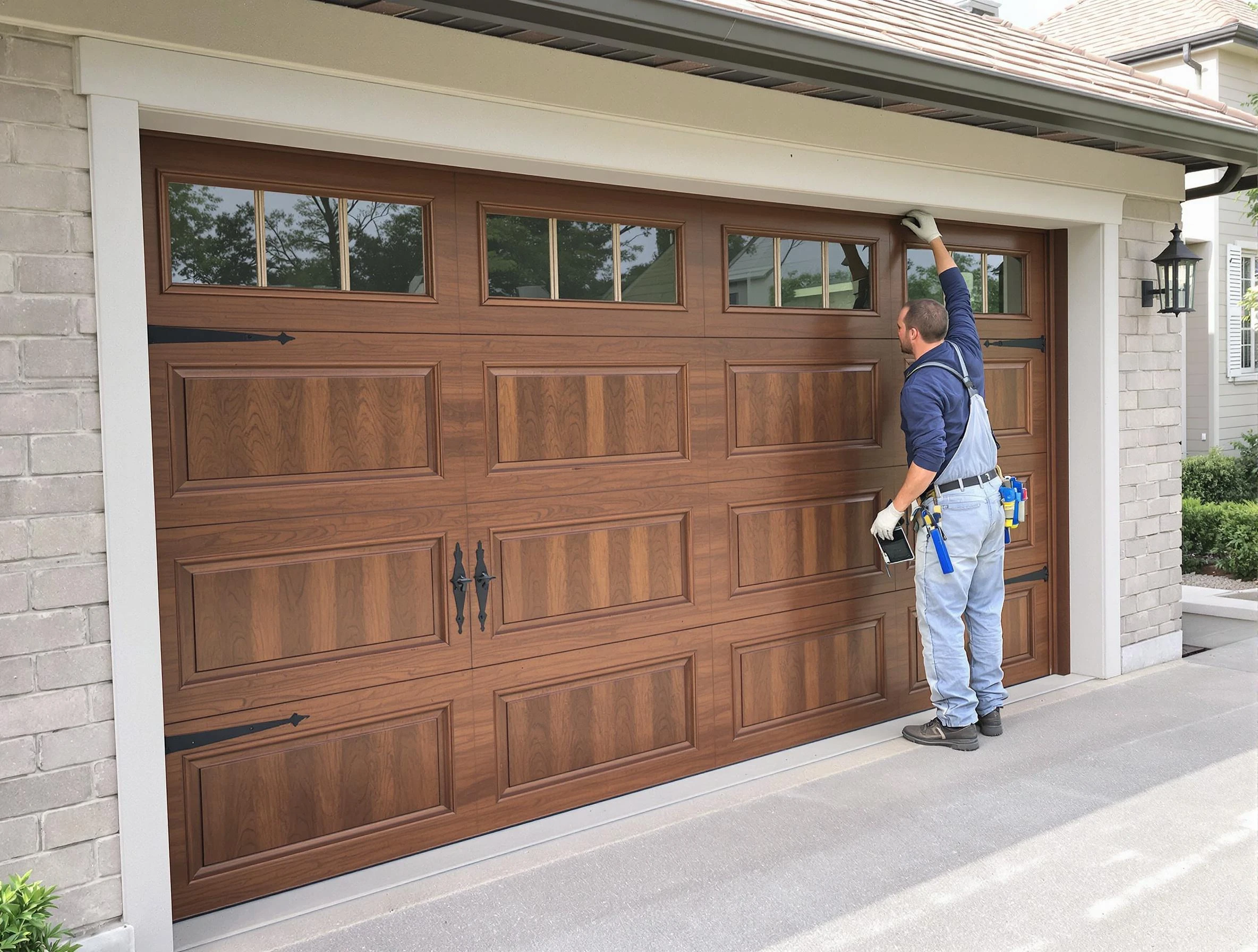 Custom garage door showcase by Maple Grove Garage Door Repair in Maple Grove