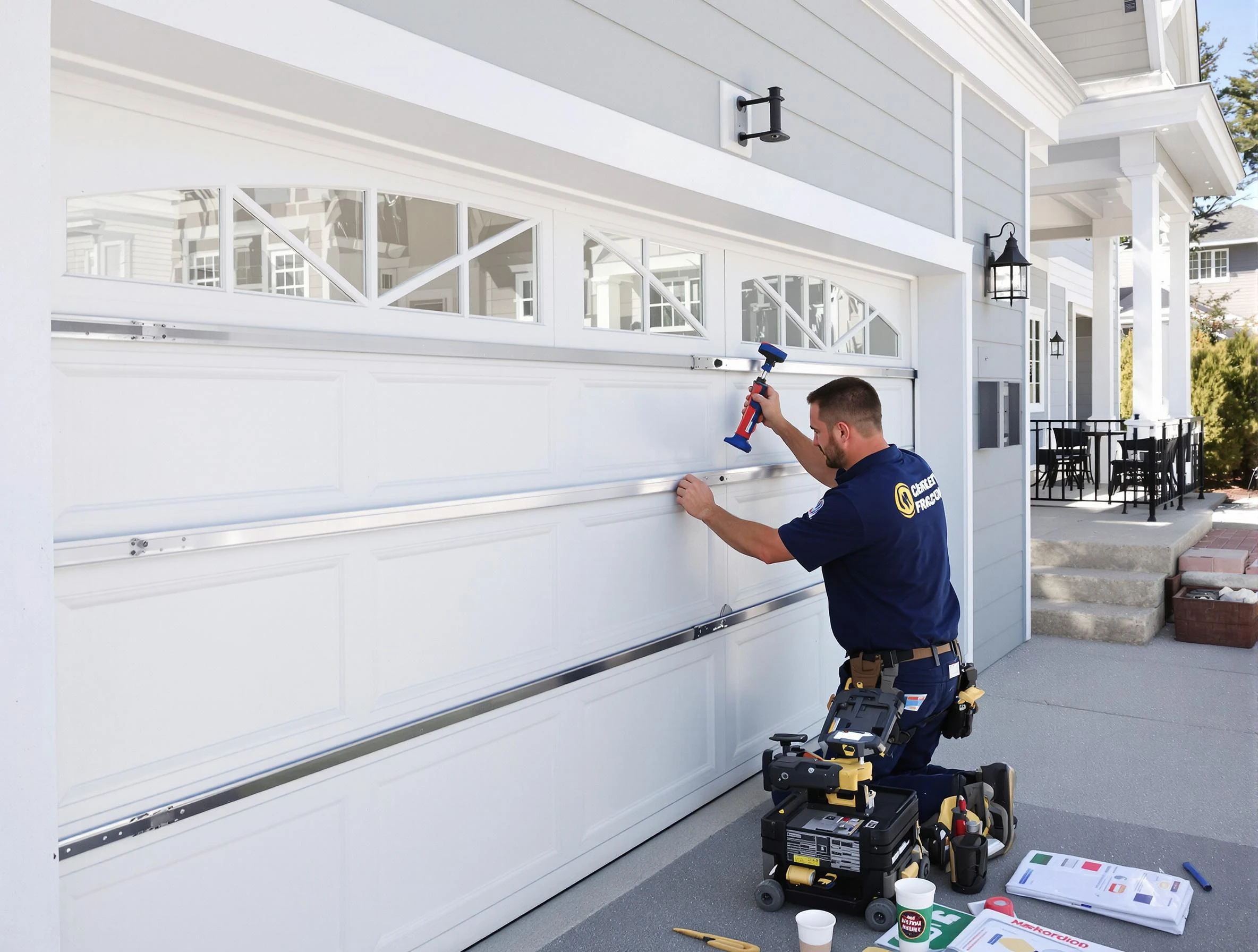 Professional garage door installation by Maple Grove Garage Door Repair in Maple Grove