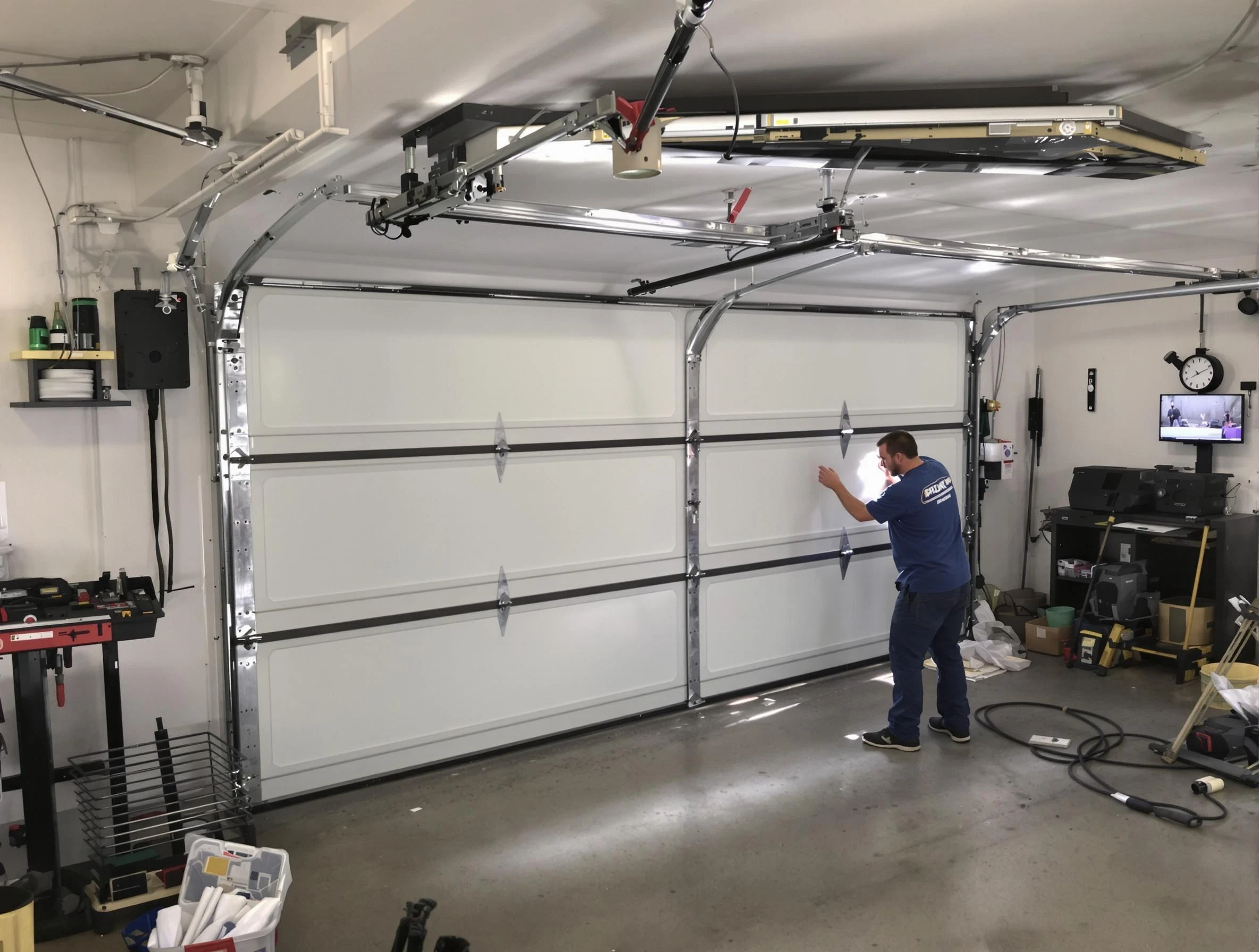 Professional garage door repair service by Maple Grove Garage Door Repair in Maple Grove