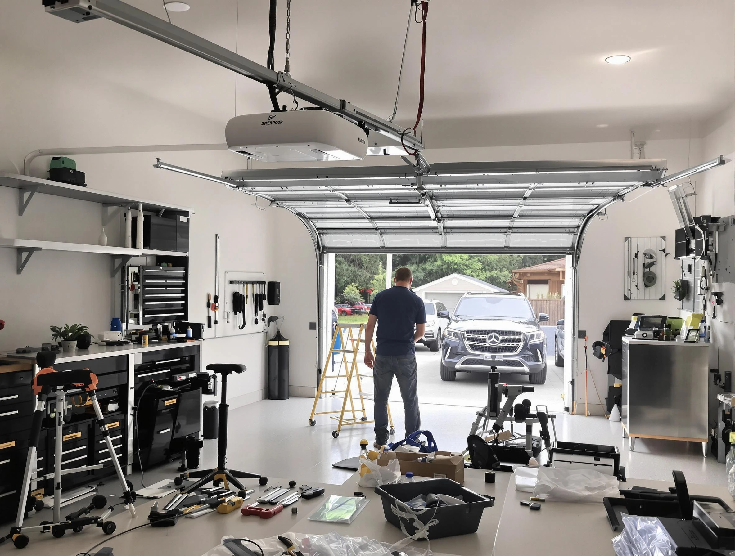 Garage door opener installation by Maple Grove Garage Door Repair in Maple Grove