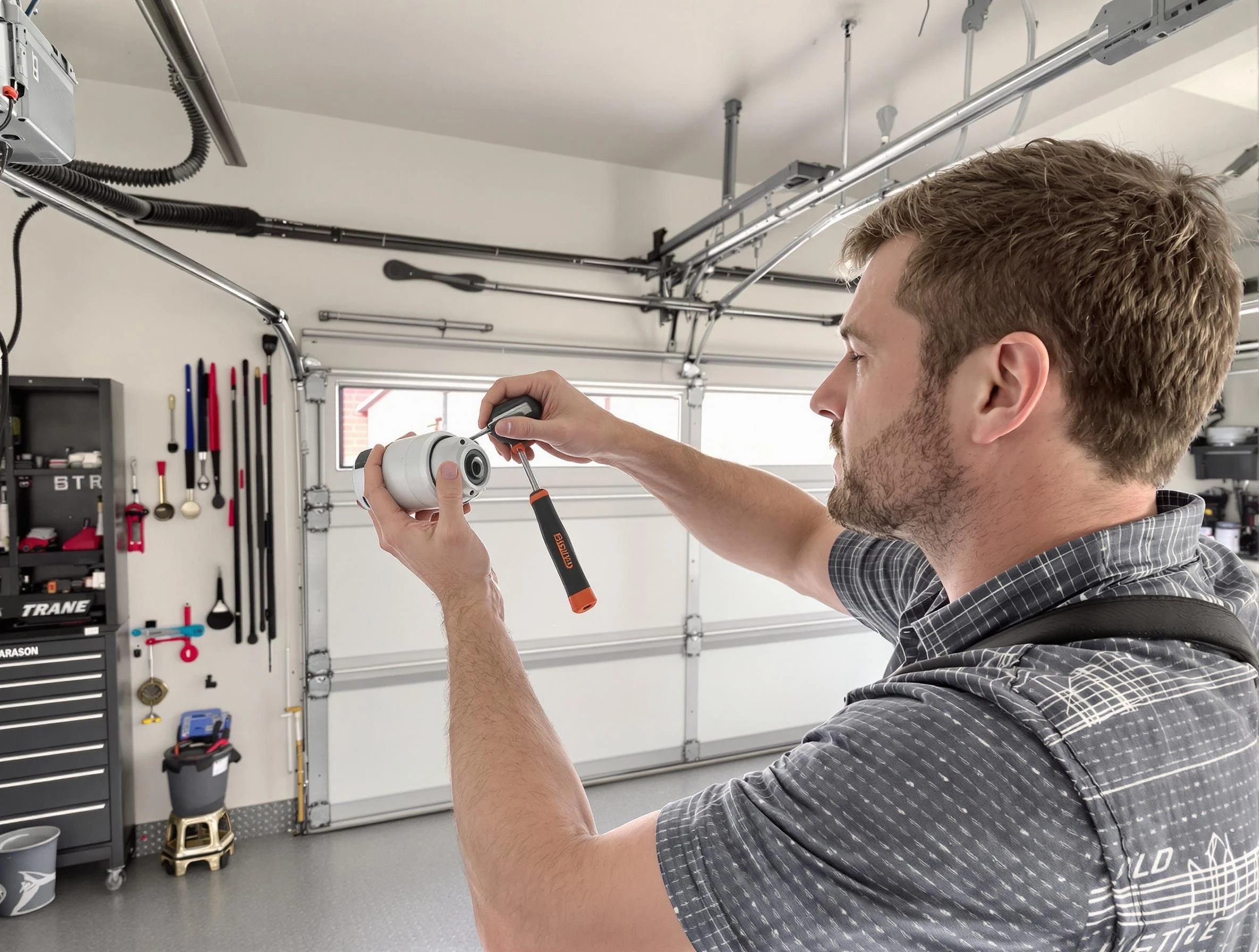 Garage door opener repair service by Maple Grove Garage Door Repair in Maple Grove