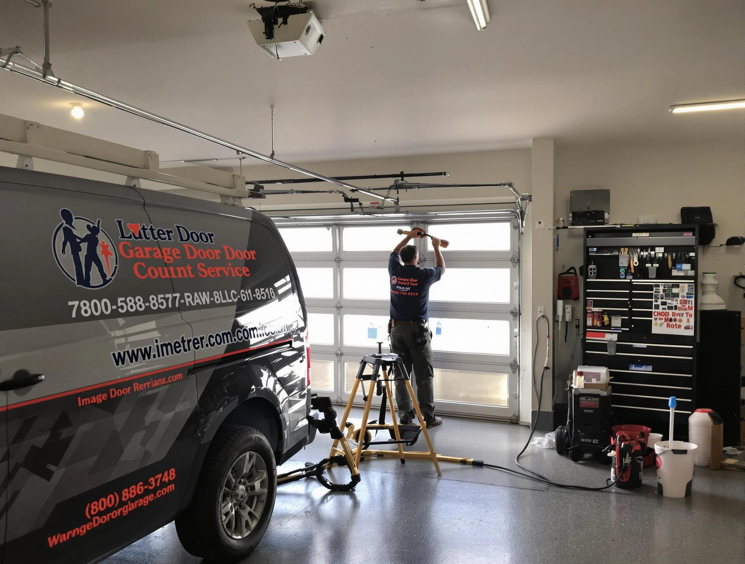 Maple Grove Garage Door Repair rapid response team performing same-day repair in Maple Grove